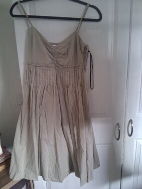 Calvin Klein Beige/Taupe Midi Sundress